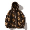 thumbnail image 1 of Mikilon Femmes Décontracté Fermeture Éclair Hiver Peluche Manches Longues, 1 of 4