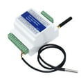 thumbnail image 1 of GSM Remote Relay Switch Access Controller T201 GSM Temperature Alarm 2G/3G/4G Power Status Monitoring Power Failure SMS Alarm 2 Relay Output Temperature Sensor, 1 of 7
