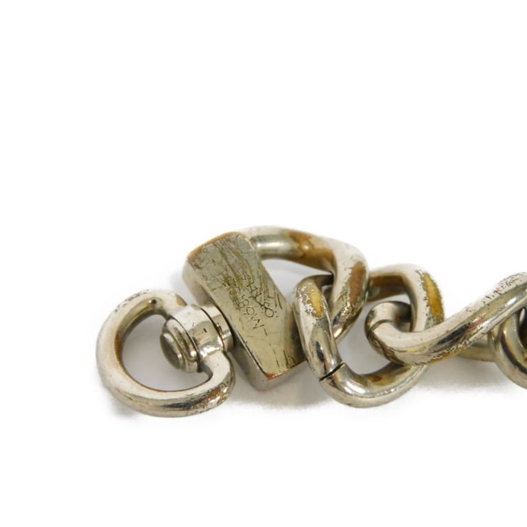 Pre-Owned LOUIS VUITTON Bracelet My LV Chain Red Logo Cowhide  