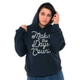 thumbnail image 5 of Make the Days Count Inspirational Hoodie Sweatshirt Women Brisco Brands M, 5 of 6