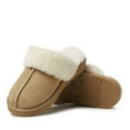 dearfoams women's fireside sydney genuine shearling scuff