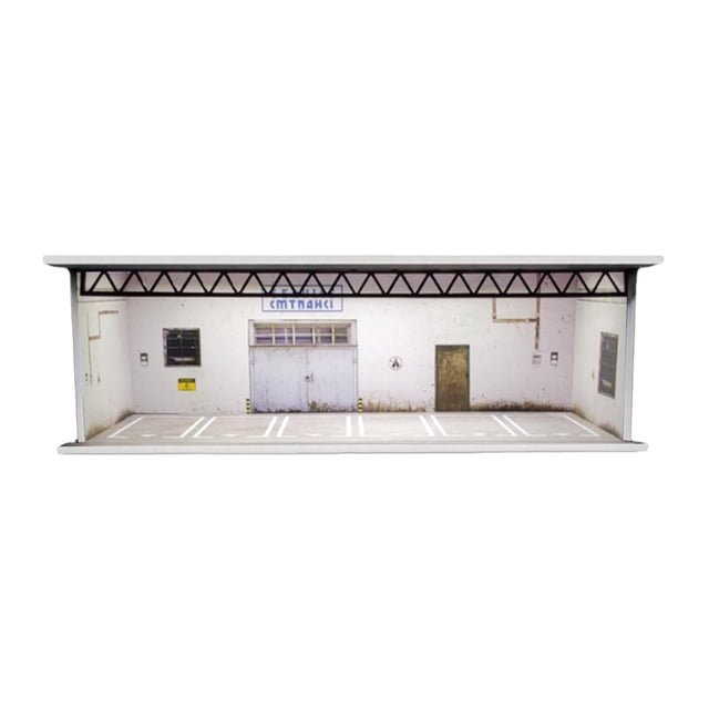 TISHITA 1/64 Model Car Display Case DIY Assembly Decoration Miniature Scenario Model Style E