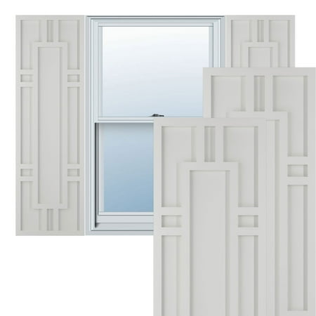 

Ekena Millwork 15 W x 78 H True Fit PVC Hastings Fixed Mount Shutters Hailstorm Gray (Per Pair - Hardware Not Included)