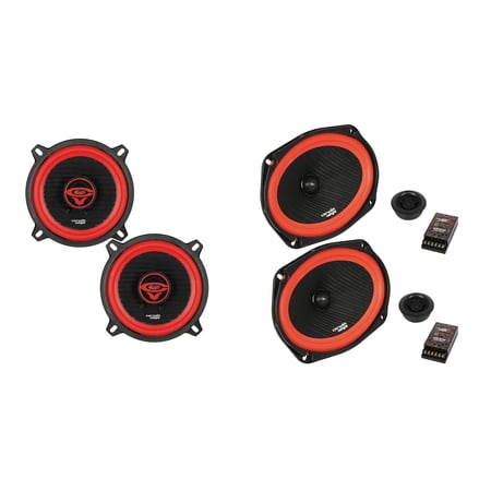 Cerwin Vega Dodge Ram Truck Speaker Upgrade Bundle V69C 6x9 Components + V525 5.25 Coaxial Speaker Set 1994-2011 Fitment