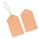 thumbnail image 5 of 100 etiquetas para ropa de papel kraft de doble cara, etiquetas de regalo para manualidades con hilo de yute de 30 m para bodas, Navidad, Acción de Gracias, color madera., 5 of 14