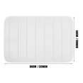 thumbnail image 7 of Memory Foam Bath Mats Soft Absorbent Bathroom Rugs 20" x 32",Machine Washable Easy to Clean, White, 7 of 7