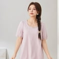 thumbnail image 4 of Lace square neck puff sleeve top, 4 of 11