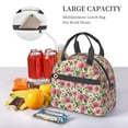 thumbnail image 5 of Naloa Rose Flowers Print Lunch Bag for Women & Men Insulated Lunch Box or Cooler Lunch Tote Bags for Work, Travel, Outdoor, 5 of 5