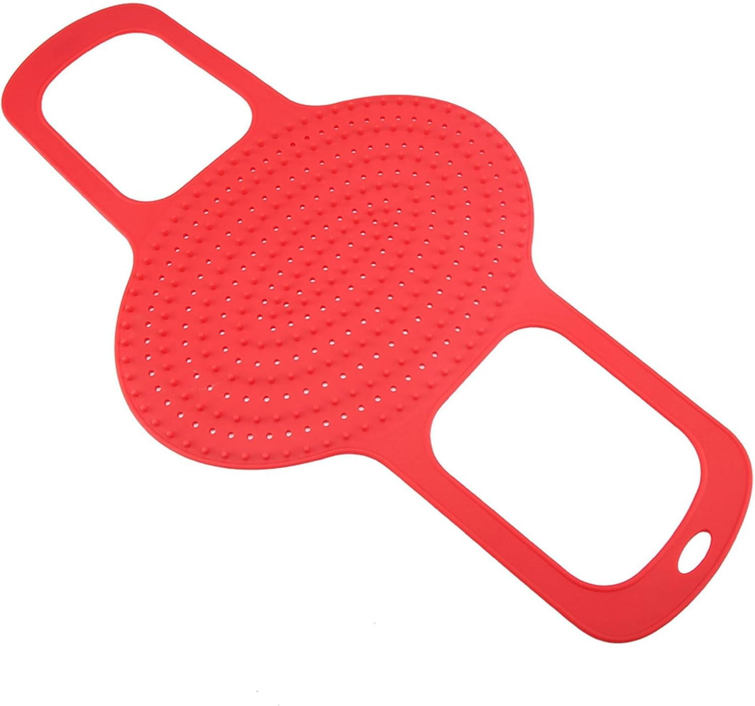 ABPETE Heat Resistant Turkey Lifter, Poultry Lifter Turkey Roasting Sling, Oven Baking Mat Silicone Mat Non-Stick Cooker Sling, Multipurpose Cooking Accessory(Red)