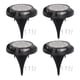 thumbnail image 1 of 4 juegos de luces solares de suelo 5 W lateral brillante degradado colorido IP65 impermeable a prueba de polvo lámpara de suelo solar para jardines 8 luces luz cálida e iluminación azul, 1 of 5