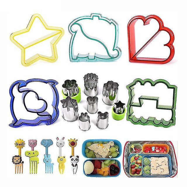 23 unids/set cortador de sándwich con forma de Animal bonito cortadores de corteza de pan de fruta Aespa kaili Sencillez