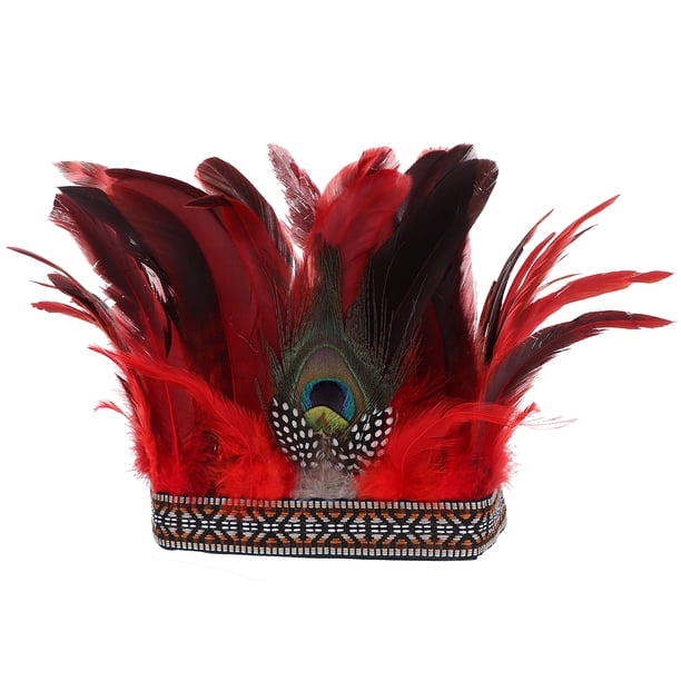 Tocado de plumas, diadema decorativa, diadema de plumas para mujer