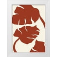 thumbnail image 1 of Uppsala Studio 18x24 White Modern Wood Framed Museum Art Print Titled - Monstera Brown, 1 of 4