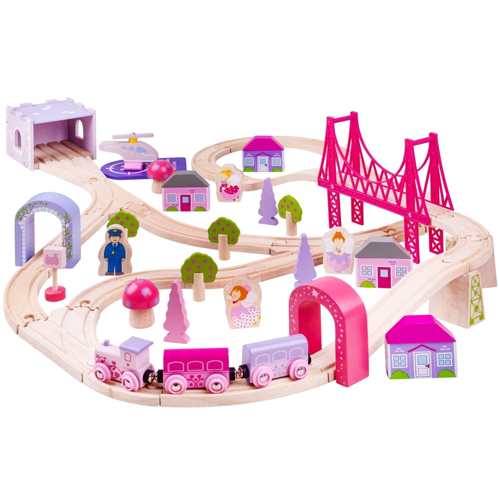 bigjigs services train set and table