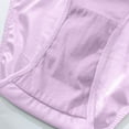 thumbnail image 4 of Womens Solid Color High Waisted Bikini Lace Ice Silk Underwear, 4 of 6