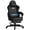 Black（Faux Leather）- with Massage, variant on GTPLAYER Big & Tall Fabric Swivel Gaming Office Chair with Pocket Spring Cushion and Footrest, Black