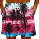 thumbnail image 4 of Puntoco Pantalones Cortos Con Estampado Hawaiano Para Hombre, Pantalones Cortos Con Bolsillo Y Cordón, Color M, 4 of 9