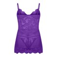 thumbnail image 3 of Aofany Sexy Sleepwear Womens Cami Chemise Nightgown Full Slip Lace Lounge Dress, 3 of 7