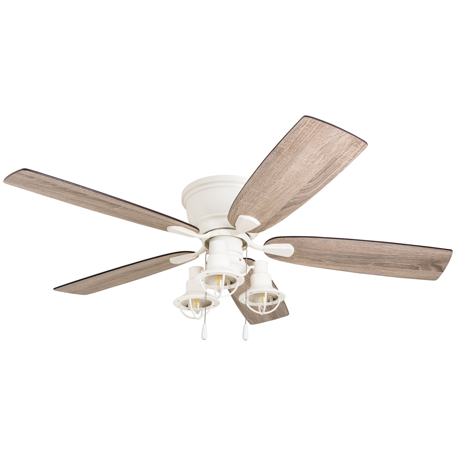 White Indoor Hugger Ceiling Fan 