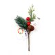 thumbnail image 1 of Navidad simulación ramas de pino cascabel madera árbol de Navidad aguja de pino bayas rojas decoración festiva Navidad, 1 of 4
