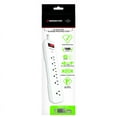 thumbnail image 3 of Monster 3001096 4 ft. 6 Outlets Power Strip with Surge Protection, White, 3 of 6