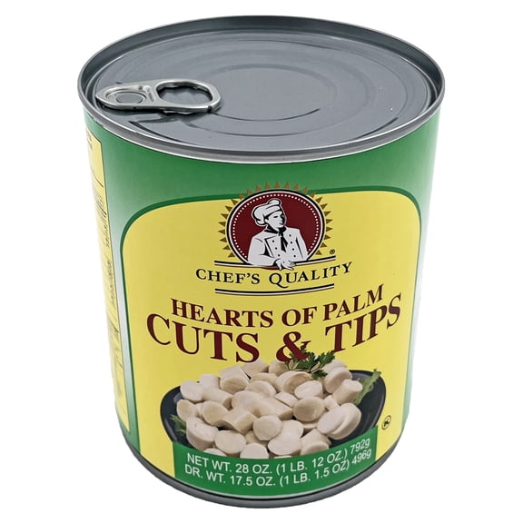 Chef's Quality Hearts of Palm Cuts & Tips | Kosher | 28 oz.