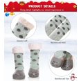 thumbnail image 5 of Women Winter Socks Knit Anti-Slip Sweat Warm Cute Cartoon Animals Fuzzy Home Slipper Socks, 5 of 6
