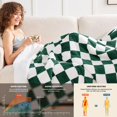 thumbnail image 2 of Heated Electric Blanket Throw OCTROT 50x60cm Dark Green, 2 of 7