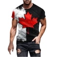 thumbnail image 2 of TopLLC Tenues du 4 Juillet pour Femmes, Hauts d'Été pour Femmes, T-Shirt Mode Imprimé Tournesol, Blouse à Manches 3/4, Col Rond, Décontracté, 2 of 5
