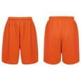 thumbnail image 5 of Rswnyirn Kids Boys Girls Athletic Shorts Solid Color Running Basketball Sports Bottom Orange 15-16, 5 of 6