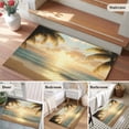thumbnail image 5 of 2x3 Ft Entryway Area Rug, Summer Coastal Beach Kitchen Rug Runner Washable Floor Mat, Coastal Ocean Tropical Palm Tree Non Slip Indoor Door Mat Throw Carpet for Bathroom Living Room Bedroom, 5 of 8