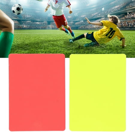 

LHCER 5Set Sports Football Referee Red And Yellow Card Set Soccer Warning And Ejection Cards Soccer Ejection Cards Soccer Warning Cards