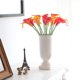 thumbnail image 3 of 10 piezas de flores artificiales de lirio de cala flores artificiales para la decoración del hogar de la boda (naranja), 3 of 8