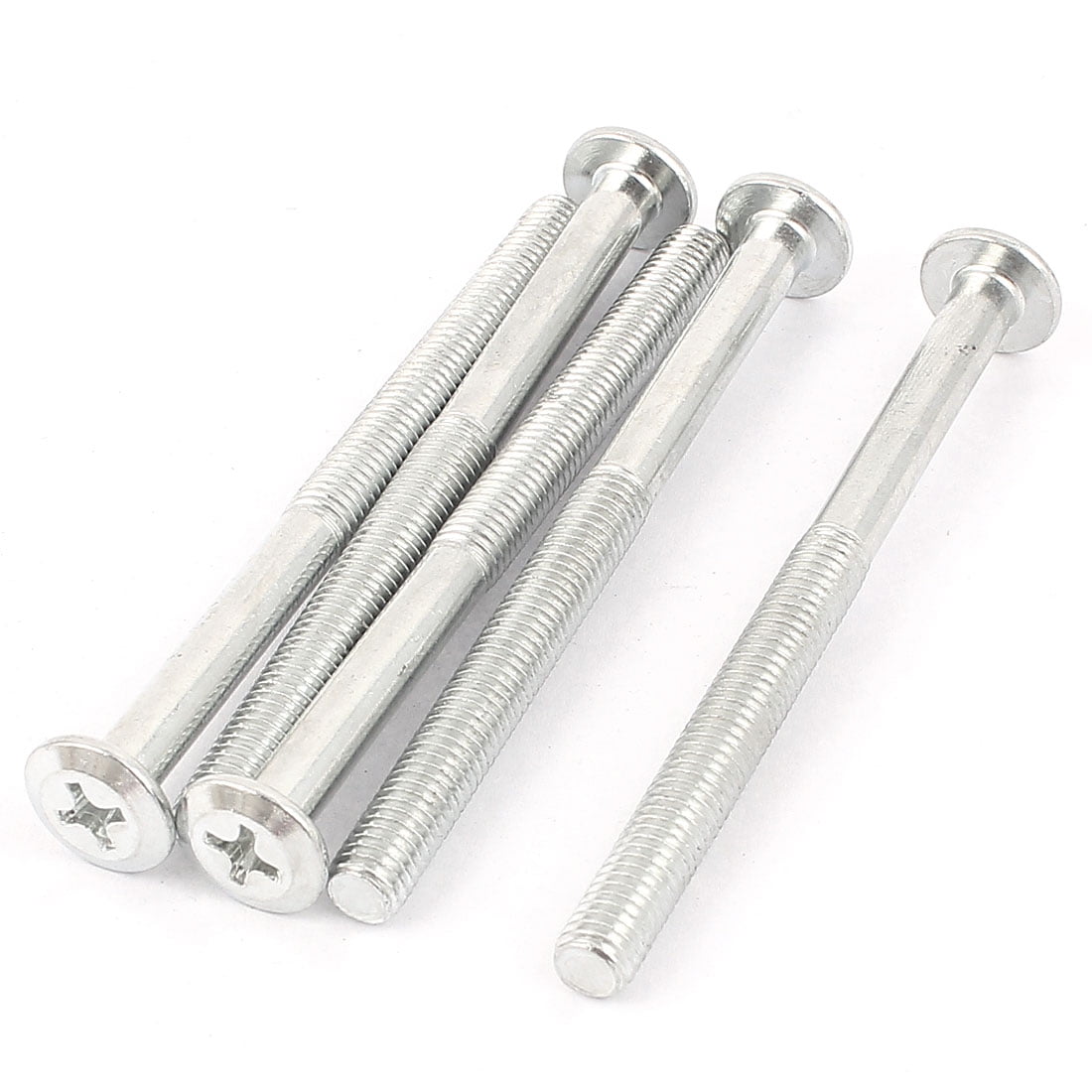 Uxcell M8 x 100mm Flat Head Countersunk Bolts Machine Screws Silver