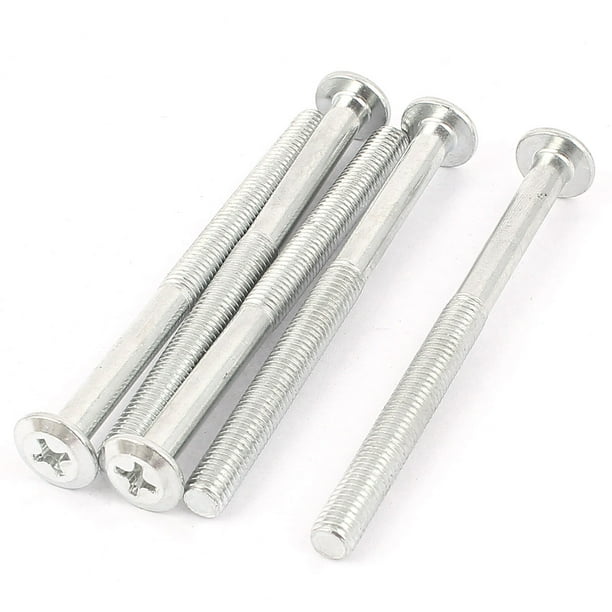 Uxcell M8 x 100mm Flat Head Countersunk Bolts Machine Screws Silver