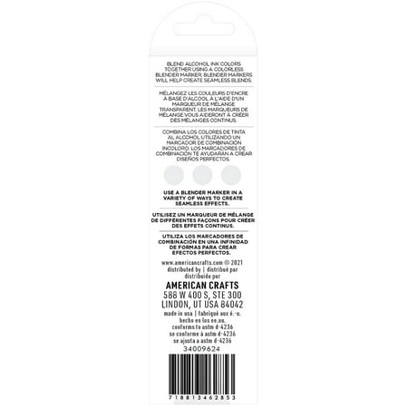 UPC: 0718813462853 | AC Sketch Markers Dual-Tip Alcohol Markers 3/Pkg-Colorless Blenders