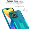 thumbnail image 5 of CoverON For Apple iPhone 14 Pro Max Phone Case, Military Grade Heavy Duty Full Body Kickstand Cover, Turquoise, 5 of 9