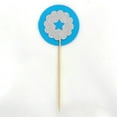 thumbnail image 3 of Darling Souvenir, Glitter star shape Cupcake Toppers, Wedding - Baby Shower Party Dessert Decorations - Pack Of 20, 3 of 3