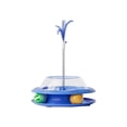 thumbnail image 2 of Cat Treat Dispenser Toy with Spinning Ball, Feather Teaser, and Interactive Track for Indoor Cat Entertainment and Exercise, 2 of 6
