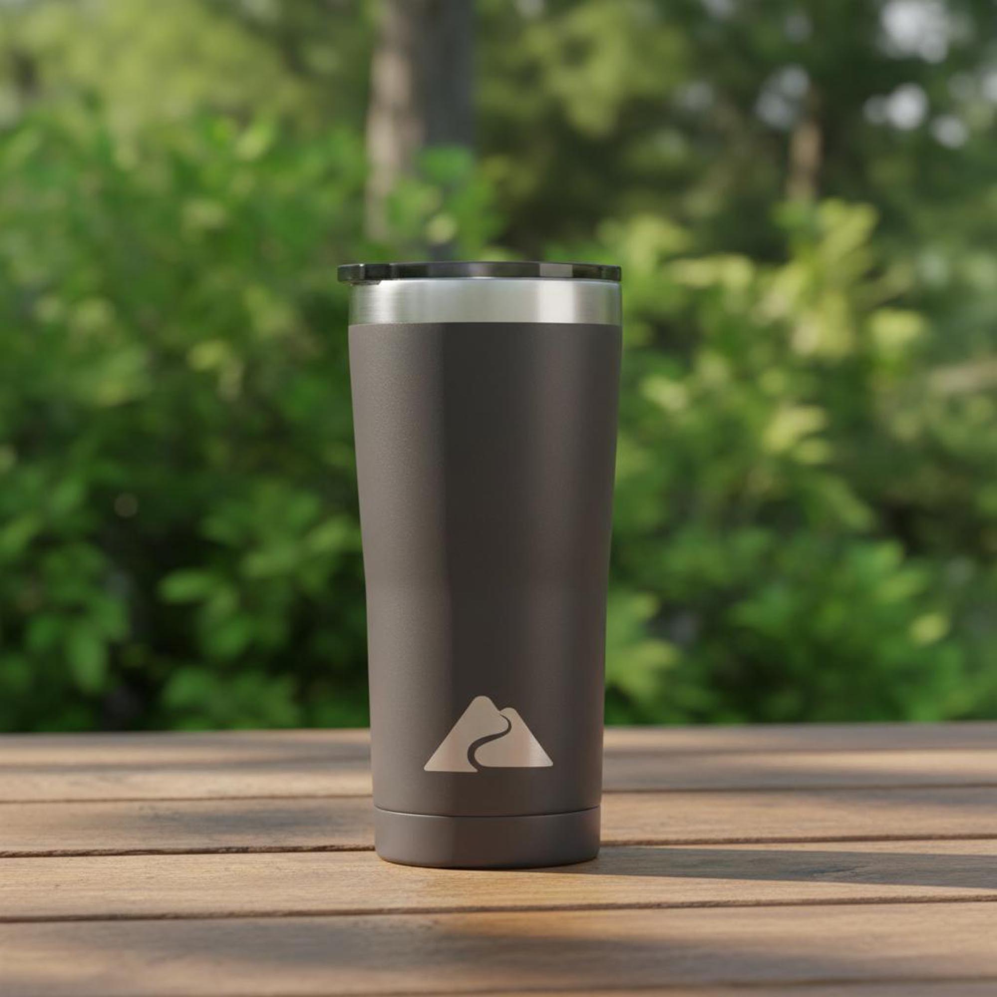 (paquete de 3) Vaso térmico de acero inoxidable de 22 oz con aislamiento al vacío, color negro 3
