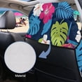 thumbnail image 6 of Xixirimido Tropical Palm Leaf Hibiscus Car Seat Towel Covers Car Accessories Athletic Running Towel Post Workout Sweatproof Washable Bucket Seat Cover Non Slip for Outdoor Sport, 2Pack, 6 of 8