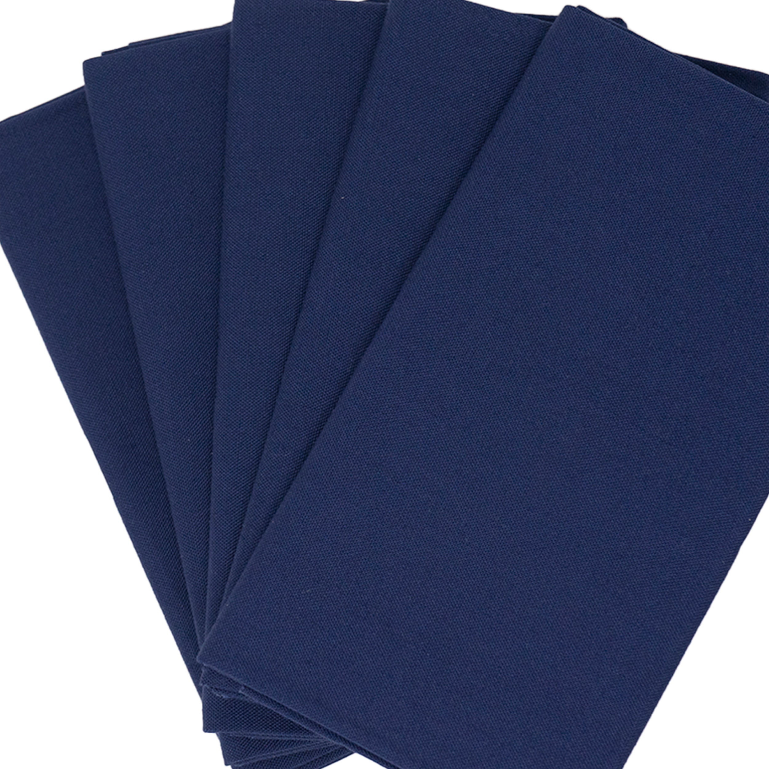 Singer, 100% Premium Cotton, Navy Solid 5Pc Bundle