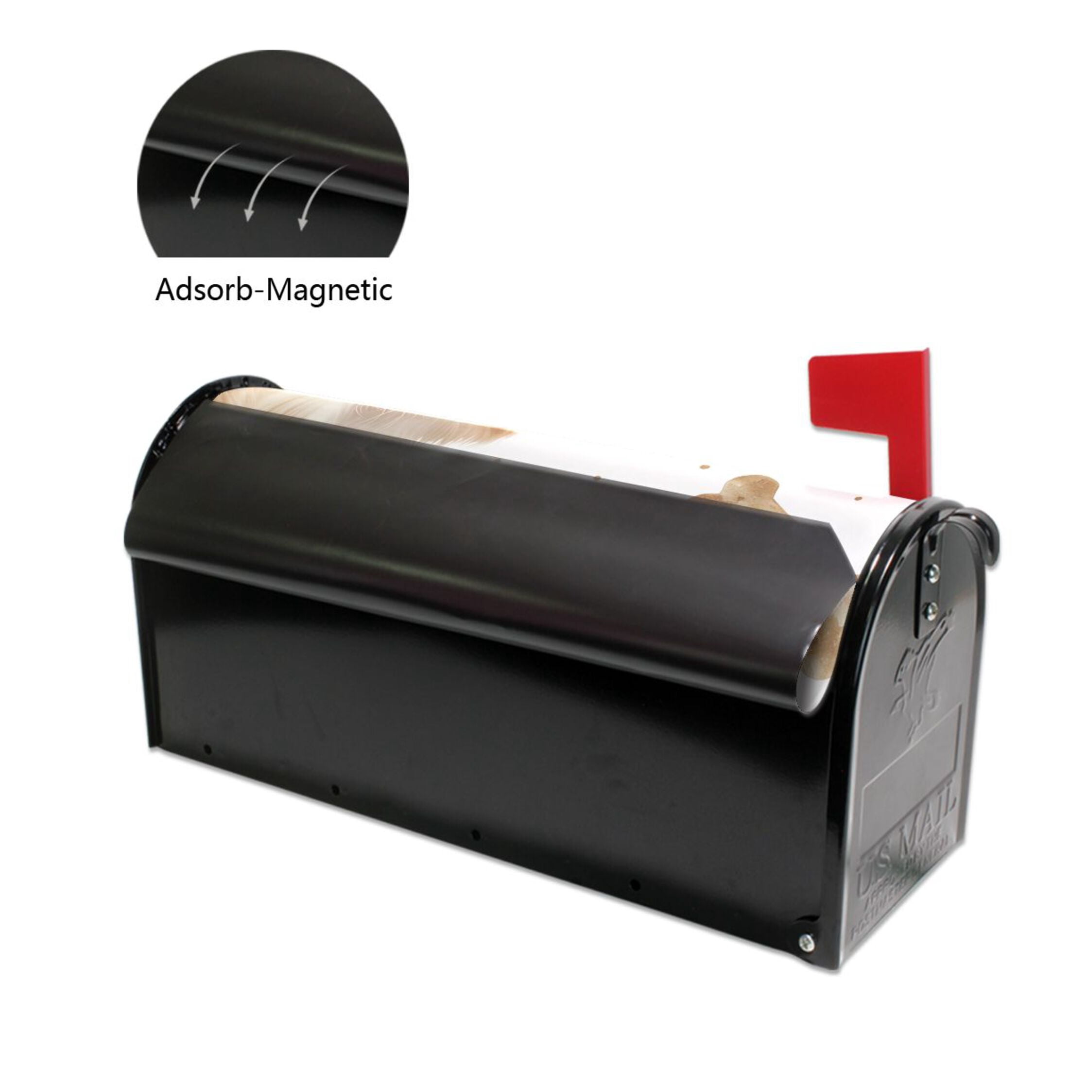 Dog Bones Claws Mailbox Cover Magnetic Standard Size Post Box Cover Wraps Home Garden Decor 18" X 21"