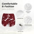 thumbnail image 4 of Daiia Christmas Tree Buffalo Plaid Pattern Women's 2 in 1 Running Shorts - Lightweight Athletic Workout Gym Yoga Shorts Liner with Phone Pockets-Medium, 4 of 7