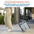 thumbnail image 3 of ECR4Kids Universal Rolling Cart, Black, 3 of 9