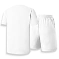 thumbnail image 4 of CHUMUD 2 Piece Sets for Men Crew Neck Short Sleeve T Shirts and Drawstring Shorts Workout Clothes Athletic Set Summer Trendy Casual Outfits, 4 of 8