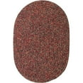 thumbnail image 1 of Rhody Rug Sandi Braided Indoor-Outdoor Oval Rug, Sangria, 4' x 6', 1 of 1