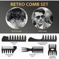 thumbnail image 2 of DUAIU Kit de Peinado para Hombres 7 Piezas - Cepillo de Ventilación, Redondo, Peine de Pestañas y Ancho - Para Desenredar y Estilizar - Ideal para Regalo, 2 of 8