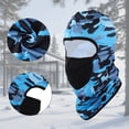 thumbnail image 4 of Unique Bargains 1 Pc Camouflage Balaclava Face Mask Dark Blue, 4 of 5