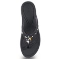 thumbnail image 5 of Memory Foam Flatform Flip Flop : 7530 Black, EU36 (US Size 5 5.5), 5 of 7